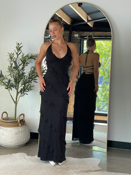 paper kites formal dresses Gale Gown - Noir
